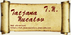 Tatjana Mučalov vizit kartica